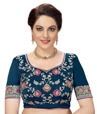 PANASH TRENDS Women's  Banarasi Barfi Silk Saree With Blouse Piece