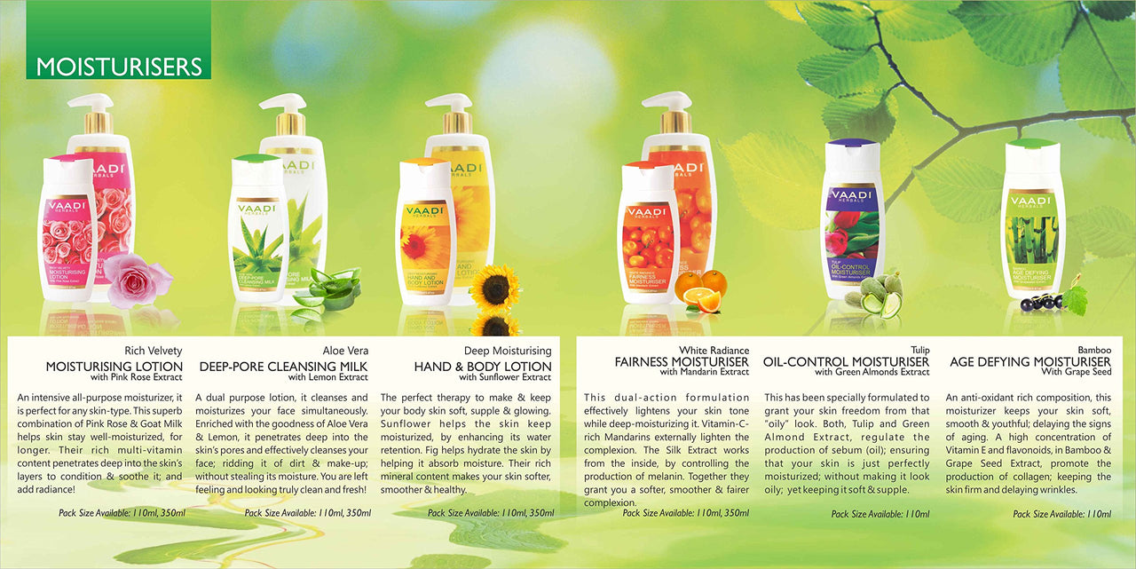 Vaadi Herbals Aloe Vera Deep Pore Cleansing Milk, 350ml