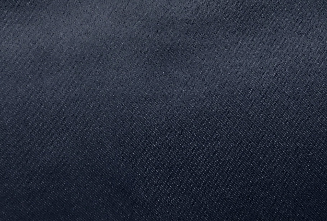 Sun Zero Easton Energy Saving Blackout Rod Pocket Curtain Panel, 40" x 95", Navy Blue 40" x 95"