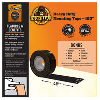 Gorilla Heavy Duty, Extra Long Double Sided Mounting Tape, 1