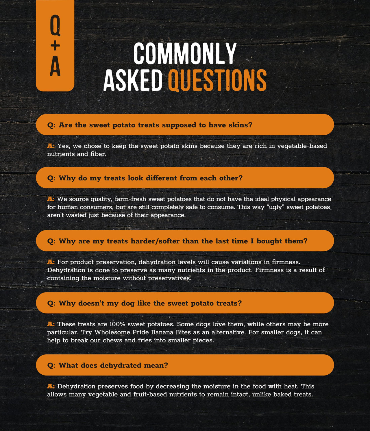 Wholesome Pride Sweet Potato Fries All-Natural Single Ingredient Dog Treats, 16 oz 16 Ounce (Pack of 1)