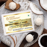 Khadi Organique Natural Herbal Coconut Vanilla Soap Pack of 7