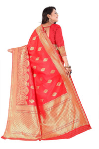 Amazon Brand - Anarva Soft Heavy & Cotton Silk Sarees for women, Beautiful saree free size with unstitched Blouse Piece
