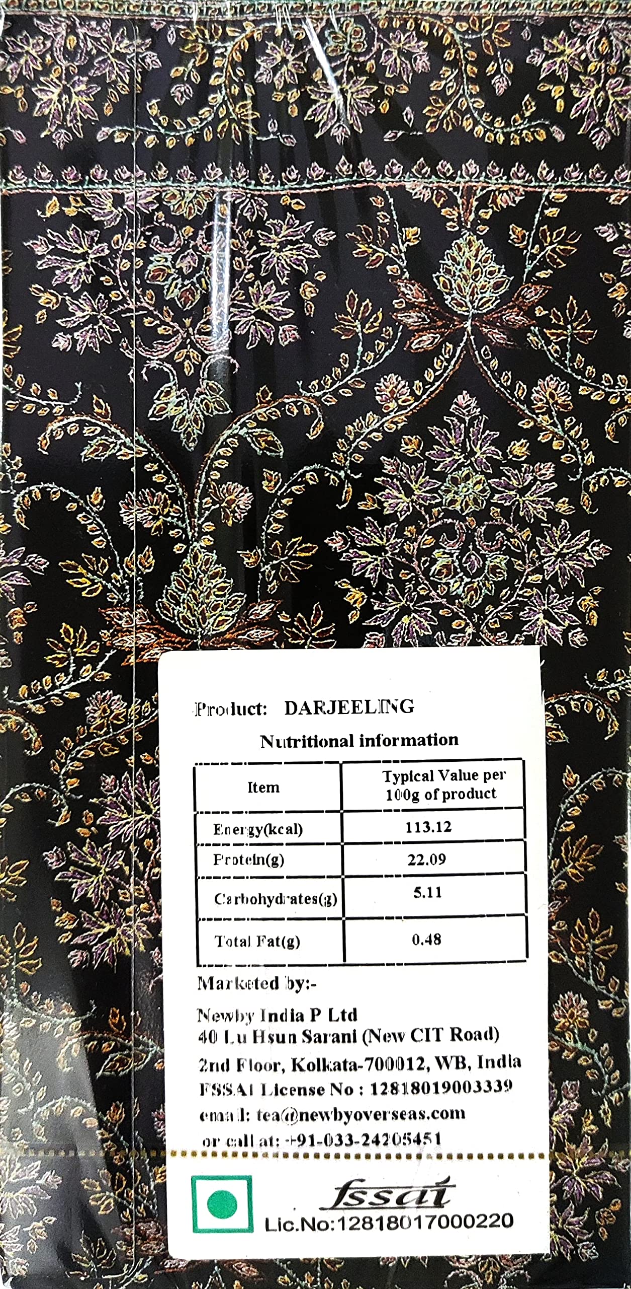 Newby Darjeeling Tea Bag | 25 Pieces Black Tea Bags | Single Origin Premium Tea | Floral Aroma & Delicate Flavor of Muscatel | 50 gms