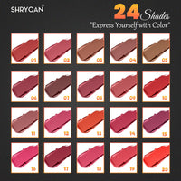 Shryoan Powder Matte Lipstick with Moisturizing and Hydrating Formula | For Every Day Use (3.2g) (Shade-20, Shade-20)