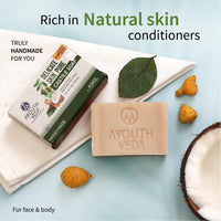 Ayouthveda Delicate Skin Pure Castile Soap (100g), Indian Clay Soap (100g), Charcoal Castile Detox Soap (110g) | Cleans, Tones & Revitalizes Skin | For Complete Skin Nourishment & Protection