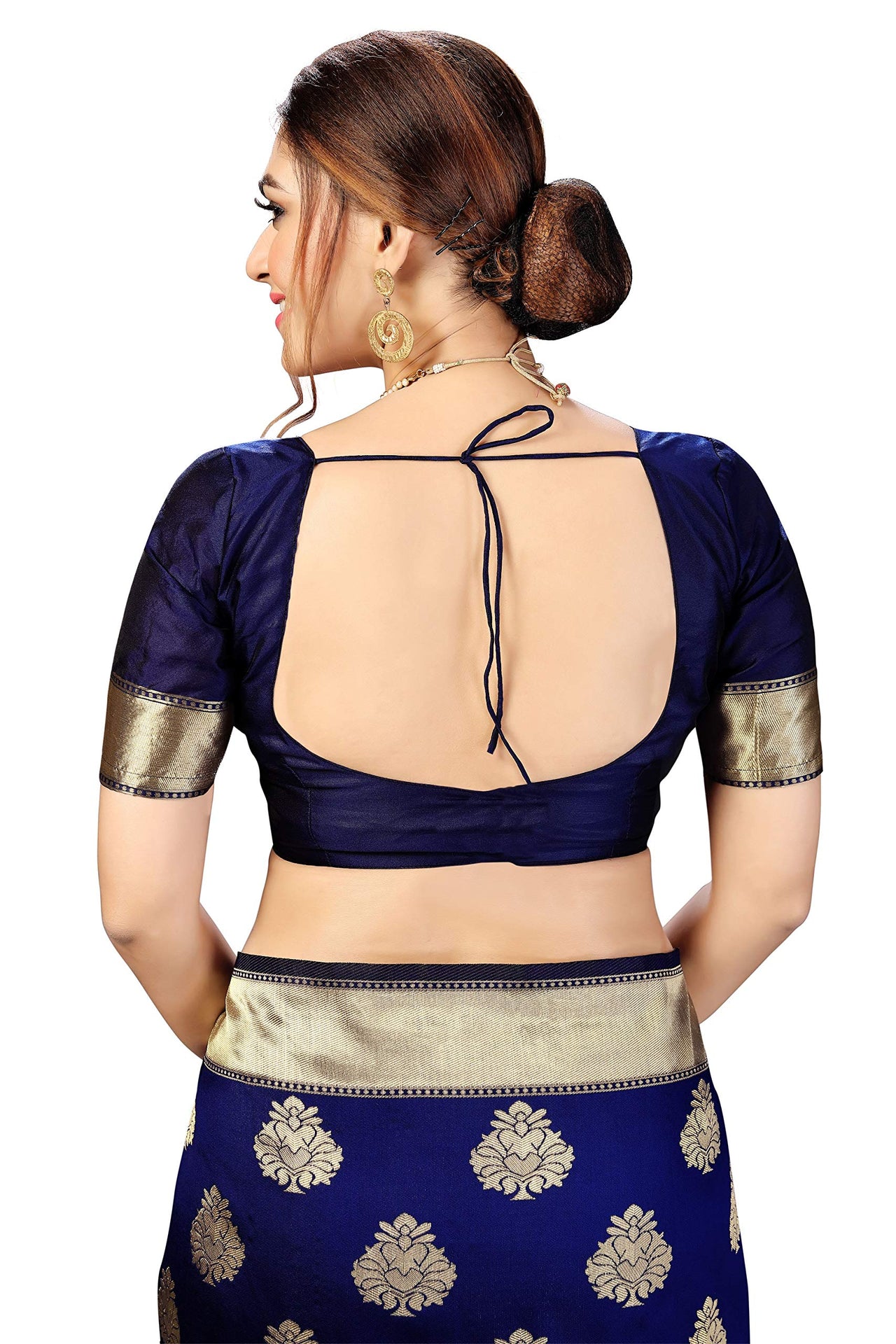 PANASH TRENDS Women's  Kanchipuram Banarasi Art Silk Saree with Blouse Piece