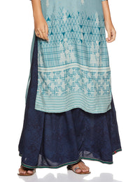 BIBA Women's  Rayon Palazzo Bottom L Ind