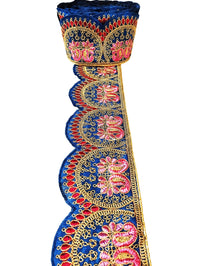 CARTZEYE Embroidery Heavy Work Trim Lace Border for Saree, Kurti, Dresses, Bandhani, Lehenga, Decorative Ribbon