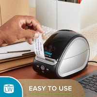 DYMO LW Durable Industrial Labels for LabelWriter Label Printers, White Poly, 1 x 1, 2 Rolls of 850 (1933083)