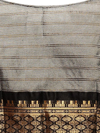 Satrani Women's Poly Silk Woven Saree With Unstitched Blouse Piece