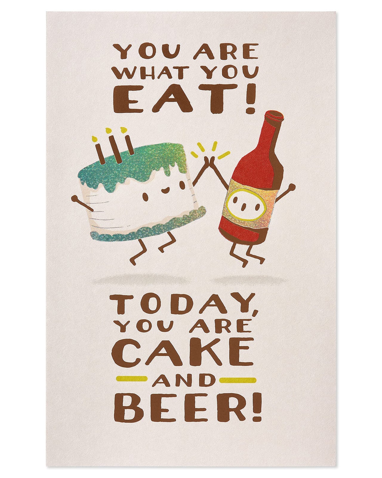 American Greetings Birthday Card for Friend (Cake and Beer)