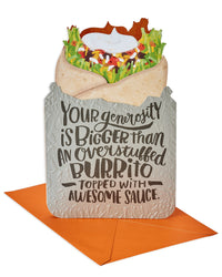 American Greetings Funny Thank You Card (Burrito) Burrito