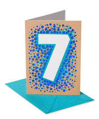 American Greetings 7th Birthday Card (Big 7) Big 7