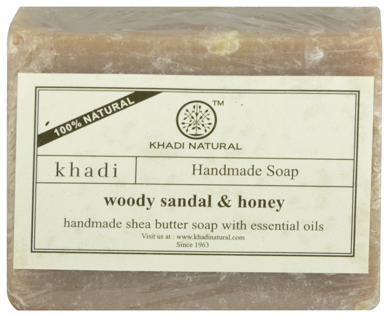KHADI NATURAL Woody Sandal & Honey Soap,100gms (Pack of 2)