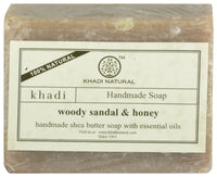 KHADI NATURAL Woody Sandal & Honey Soap,100gms (Pack of 2)