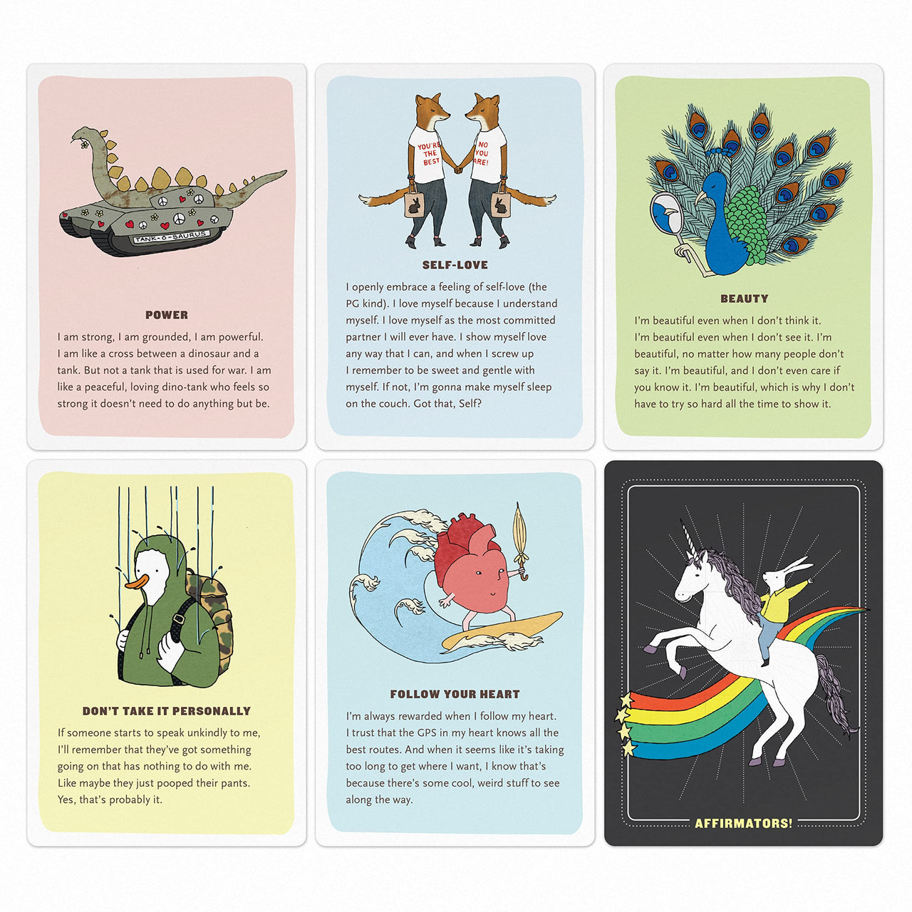 Affirmators! Original: 50 Affirmation Cards Deck For You Help Yourself without The Self-Helpy-Ness (50 Cards)