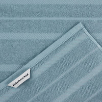 KitchenAid Albany Kitchen Towel 4-Pack Set, Fog Blue/White, 16