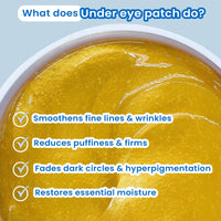 Glamveda Advanced Age Support Under Eye Patch | 1% Copper Peptide, Multi-Peptide & Hyaluronic Acid | Smooths Wrinkles, Reduces Puffiness, Fades Dark Circles & Firms | 30 Pairs