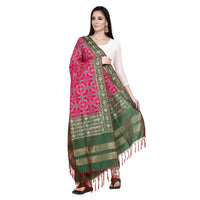 KAPAAHA Women's  Woven Design Silk Blend Dupatta Free Size