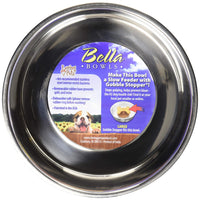 Loving Pets - Bella Bowls - Dog Food Water Bowl No Tip Stainless Steel Pet Bowl No Skid Spill Proof (Extra Large, Copper) Extra Large