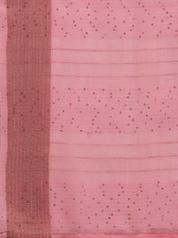 DUNGRANI Women's  Linen Saree With Blouse Piece