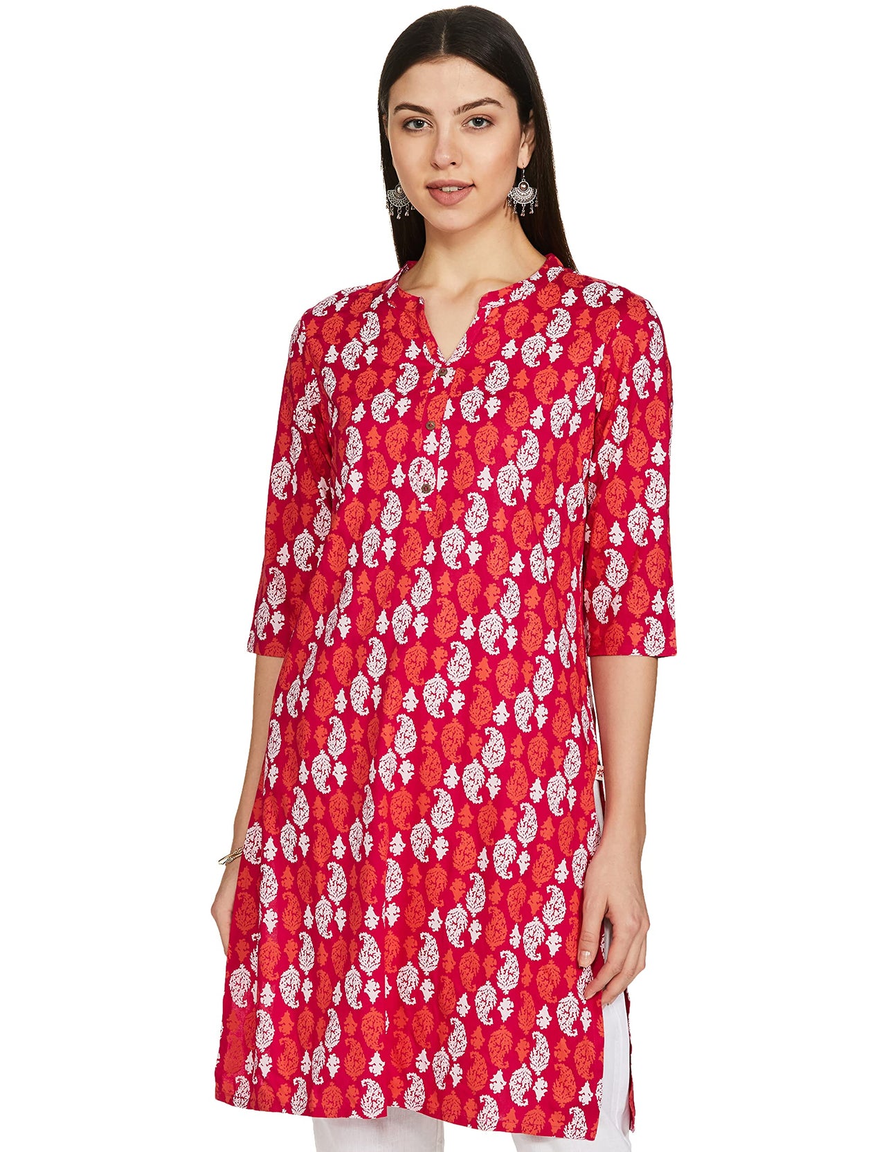 Karigari by Unlimited Women's  Rayon Classic Kurta