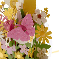 Hallmark Signature Paper Wonder Easter Pop Up Card (Easter Basket) Yellow, Pink and White