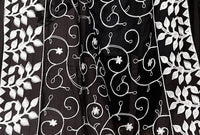 AKSHAR LLC Miss India Women's  Chiffon Dupatta With Karachi Embroidery Work_2.30mtr