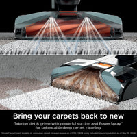 Shark EX201 CarpetXpert Upright Carpet, Area Rug & Upholstery Cleaner with StainStriker, Built-in Spot & Stain Cleaner, Perfect for Pets, Deep Cleaning & Tough Stain Removal, Carpet Shampooer, Cyan Shark CarpetXpert with StainStriker