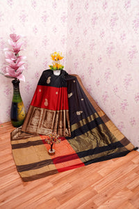 GRECIILOOKS Women Soft Cotton & Silk Saree For Women Banarasi Saree With Un-stitched Blouse piece