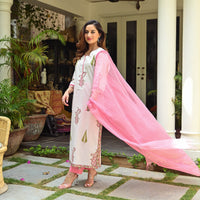 Royal Export Women's  All Over Floral Printed Salwar Suit Set