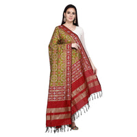 KAPAAHA Women's  Woven Design Silk Blend Dupatta Free Size
