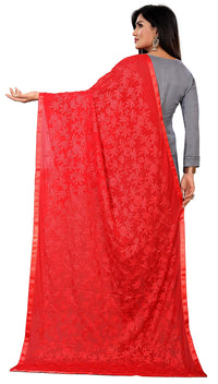 Akshar Llc Miss India Women's  Chiffon Dupatta With Goodembroidery Work