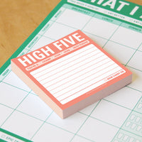 8-Pack Knock Knock High Five Sticky Notes, Memo Sticky Notes, 3 x 3-inches, 100 Sheets Each