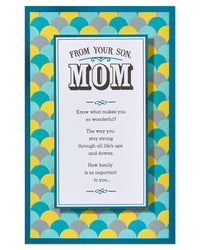 American Greetings Birthday Card for Mom from Son (Makes You Wonderful) Makes You Wonderful