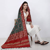 KAPAAHA Women's  Woven Design Silk Blend Dupatta Free Size