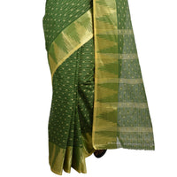 Raj Sarees Women's  Pure Georgette Saree Without Blouse Piece Mustard Yellow; Golden