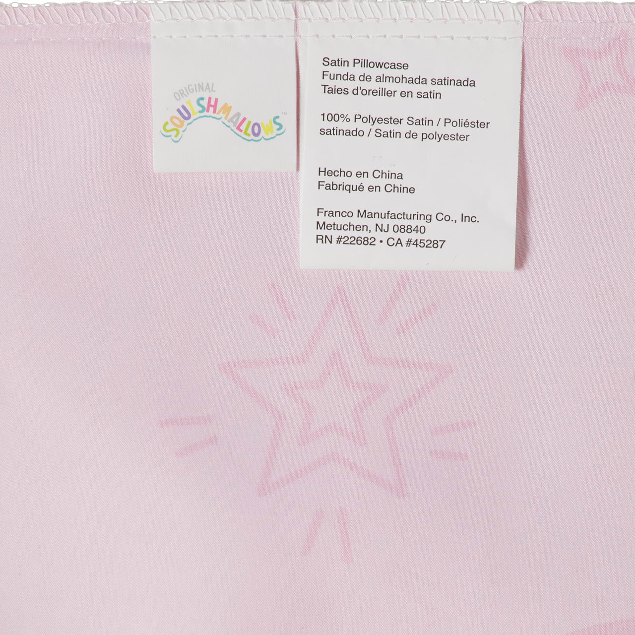 Squishmallows Bedding Silky Satin Standard Beauty Silky Satin King Size Pillowcase Cover 20x36 for Hair and Skin, (Officially Licensed Product) Squishmallows - Sleepy Mallow King (U.S. Standard)