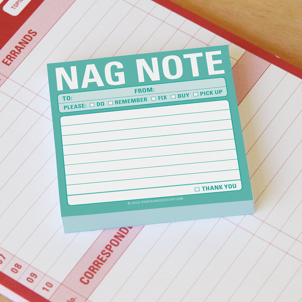 8-Pack Knock Knock Nag Note Sticky Notes, to Do List Notepads, 3 x 3-inches, 100 Sheets Each