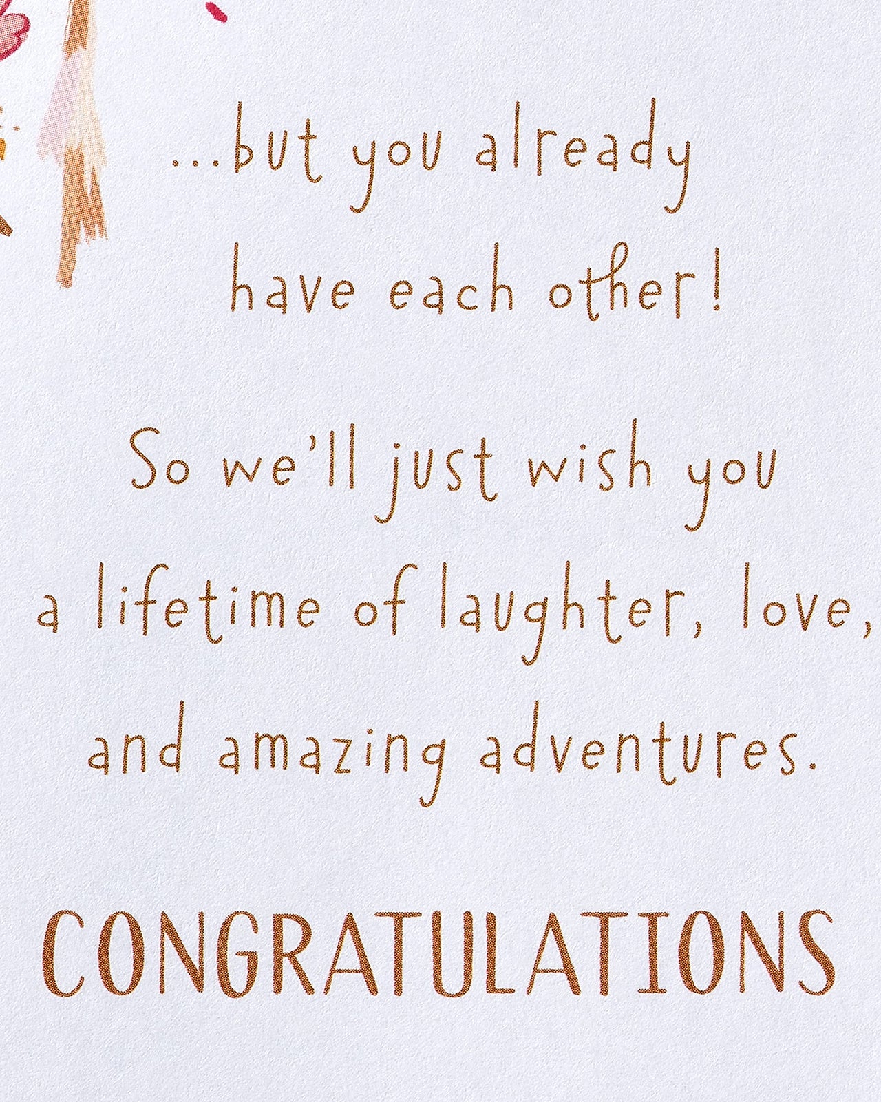 American Greetings Wedding, Bridal Shower or Engagement Card (Amazing Adventures) Amazing Adventures