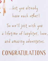 American Greetings Wedding, Bridal Shower or Engagement Card (Amazing Adventures) Amazing Adventures