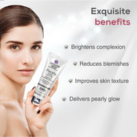 Ayouthveda Pearly White Face Wash for Glowing & Radiant Skin| Enriched With Anti-oxidants & Vitamin C| Suitable For Normal & Oily Skin| Men & Women Daily face wash(Pack Of 3-100ml each)