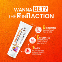 DABUR Kesar Ubtan Face Wash-100Ml|Enriched With Natural Turmeric, Niacinamide & Saffron To Brighten, Tone And Gently Exfoliate Skin|For Removing Tan, Dark Spots, Dirt & Impurities|For Men & Women