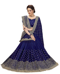 PANASH TRENDS Women's  Heavy Embroidered Silk Saree Women