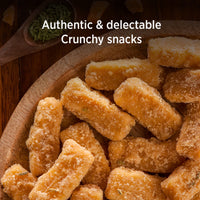 Chaayos Gur Para (450g Pack) | Chai Time Snack | Ready to Eat Gur Para Snacks | Mini Gur Para | Indian Namkeen Nashta | Authentic Regional Preparation | Traditional Indian Snacks | Party Snacks