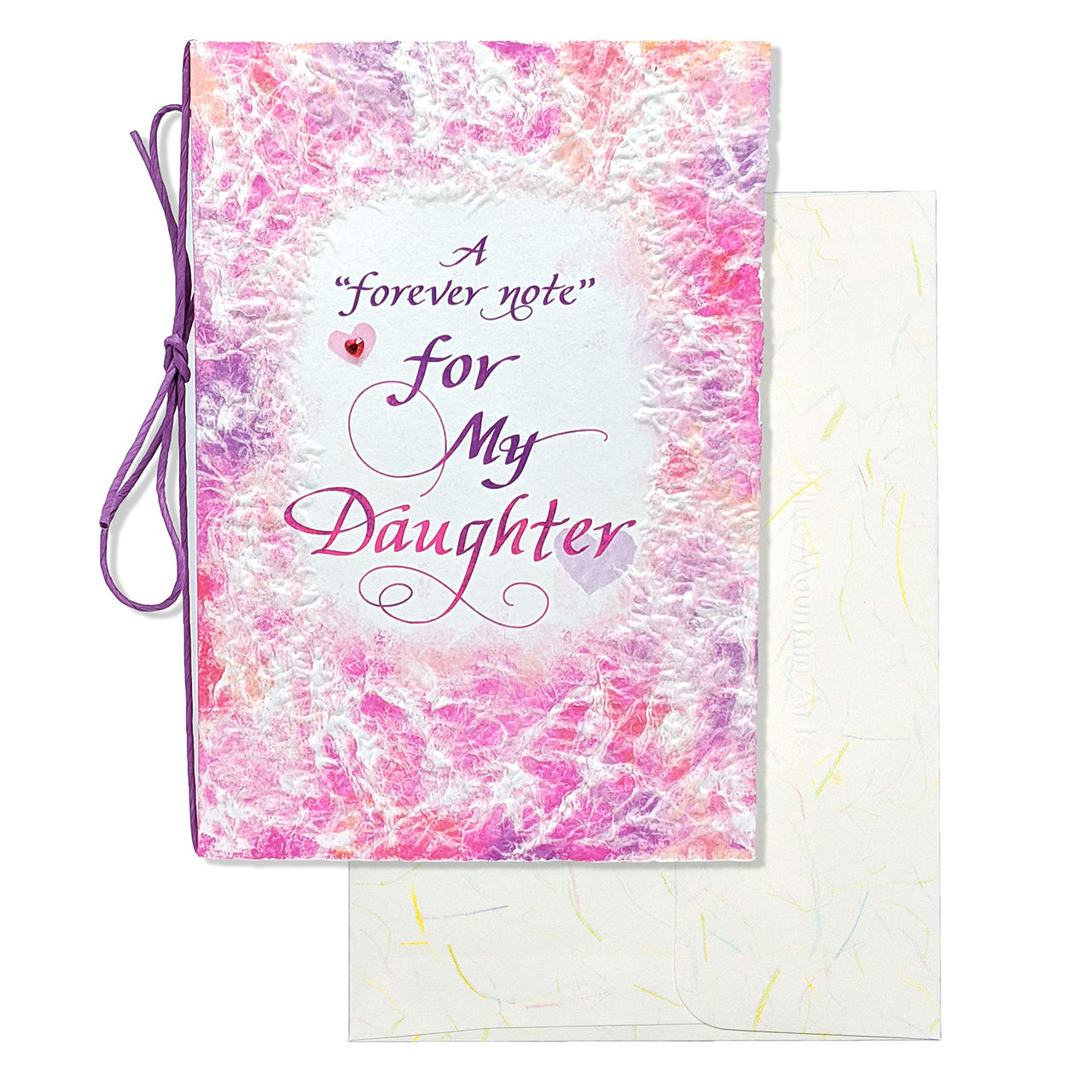 Blue Mountain Arts Daughter Card—Birthday Card, Graduation Card, or I Love You Card from a Mom or Dad (A “forever note” for My Daughter) pink purple orange