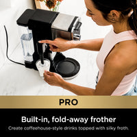Ninja Drip Coffee Maker With K Cup Combo, DualBrew Pro Specialty Coffee System, Coffee Machine Compatible with K-Cup Pods, 12 Cup Single Serve Coffee Makers with Paper Filter, CFP301 Frother + Paper Filter