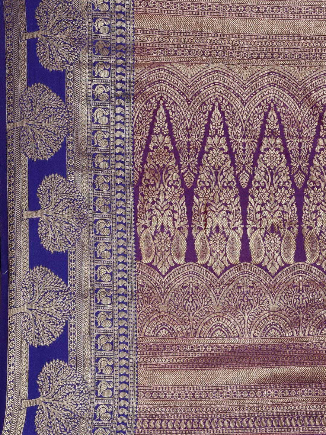 Pandadi Saree Women's  Banarasi Silk Saree With Unstitched Blouse Piece