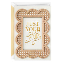 Hallmark Signature Birthday Card for Women (Rattan, Just Your Style)